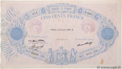500 Francs BLEU ET ROSE FRANCE  1936 F.30.37