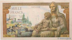 1000 Francs DÉESSE DÉMÉTER FRANCE  1942 F.40.03