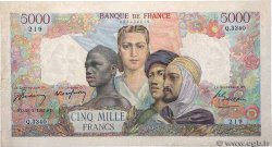 5000 Francs EMPIRE FRANÇAIS FRANCIA  1947 F.47.59 BC