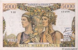 5000 Francs TERRE ET MER FRANCE  1949 F.48.01