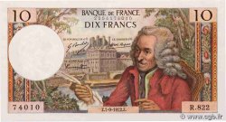 10 Francs VOLTAIRE FRANCE  1972 F.62.58