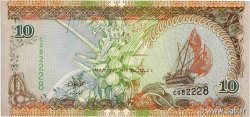 10 Rufiyaa MALDIVAS  1998 P.19b