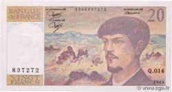 20 Francs DEBUSSY FRANCE  1984 F.66.05