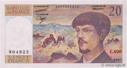 20 Francs DEBUSSY FRANCE  1987 F.66.08