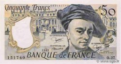 50 Francs QUENTIN DE LA TOUR FRANCE  1982 F.67.08