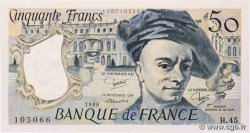 50 Francs QUENTIN DE LA TOUR FRANCE  1986 F.67.12