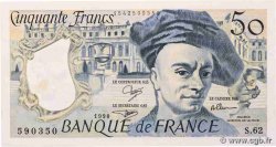 50 Francs QUENTIN DE LA TOUR FRANCIA  1990 F.67.16