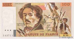 100 Francs DELACROIX modifié FRANCE  1984 F.69.08b