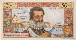 50 Nouveaux Francs HENRI IV FRANCIA  1960 F.58.05