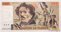 100 Francs DELACROIX modifié FRANCE  1989 F.69.13a