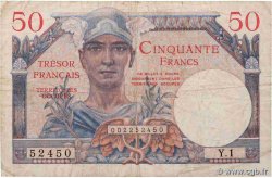 50 Francs TRÉSOR FRANÇAIS FRANCE  1947 VF.31.01