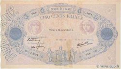 500 Francs BLEU ET ROSE modifié FRANCIA  1938 F.31.19