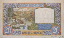 20 Francs TRAVAIL ET SCIENCE FRANCE  1941 F.12.14 F