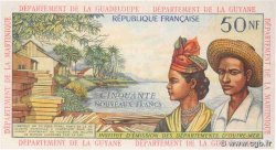 50 Nouveaux Francs FRENCH ANTILLES  1962 P.06a q.FDC