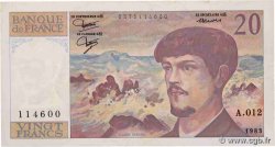 20 Francs DEBUSSY FRANCE  1983 F.66.04A12