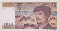 20 Francs DEBUSSY FRANCE  1987 F.66.08A21