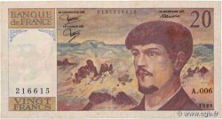 20 Francs DEBUSSY FRANCIA  1980 F.66.01A6