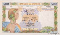 500 Francs LA PAIX FRANCE  1941 F.32.21