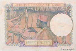 5 Francs type 1941 AFRIQUE ÉQUATORIALE FRANÇAISE  1943 A.114e TTB