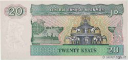 20 Kyats MYANMAR  1994 P.72 fST+