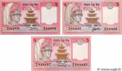 5 Rupees Lot NÉPAL  1995 P.30a et P.30b