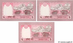 5 Rupees Lot NEPAL  1995 P.30a et P.30b ST