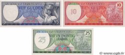 5 à 25 Gulden Lot SURINAM  1985 P.120b, P.126 et P.127b