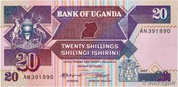 20 Shillings OUGANDA  1987 P.29a