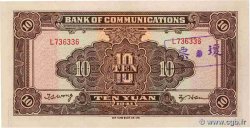 10 Yüan Annulé CHINE  1941 P.0159e SUP+