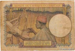 5 Francs AFRIQUE OCCIDENTALE FRANÇAISE (1895-1958)  1941 P.25 B+