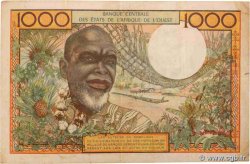 1000 Francs STATI AMERICANI AFRICANI  1966 P.103Ae MB