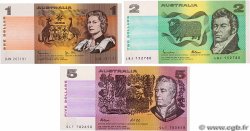 1, 2 et 5 Dollars Lot AUSTRALIA  1983 P.42d, P.43e et P.44g