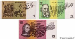 1, 2 et 5 Dollars Lot AUSTRALIA  1983 P.42d, P.43e et P.44g FDC