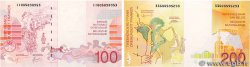 100 et 200 Francs Lot BELGIO  1995 P.147 et P.148 FDC