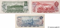 1, 2 et 5 Dollars Lot CANADA  1972 P.085c, P.086a et P.087a q.FDC