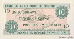 10 Francs BURUNDI  1986 P.33b UNC