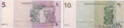 5 et 10 Francs Petit numéro REPUBBLICA DEMOCRATICA DEL CONGO  1997 P.086a et P.087a FDC