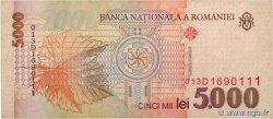 5000 Lei ROUMANIE  1998 P.107b TTB+