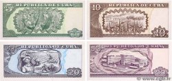 5, 10, 20 et 50 Pesos Lot CUBA  1997 P.116 au P.119 FDC
