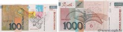 100 et 1000 Tolarjev Lot SLOVENIA  2004 P.28 et P.29 FDC