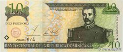 10 Pesos Oro Numéro spécial RÉPUBLIQUE DOMINICAINE  2000 P.165a