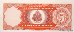5 Gourdes HAÏTI  1989 P.255a UNC-