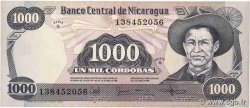 1000 Cordobas NICARAGUA  1987 P.145