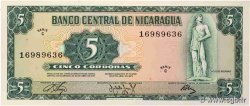 5 Cordobas NICARAGUA  1972 P.122