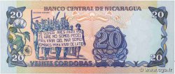 20 Cordobas NICARAGUA  1985 P.152 UNC