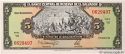 5 Colones EL SALVADOR  1988 P.134b