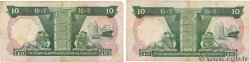 10 Dollars Lot HONG KONG  1987 P.191a et P.191b TB