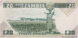 20 Kwacha ZAMBIA  1980 P.27e UNC