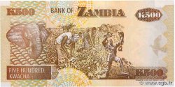 500 Kwacha ZAMBIE  2001 P.39c pr.NEUF