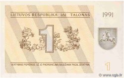 1 Talonas LITHUANIA  1991 P.32b